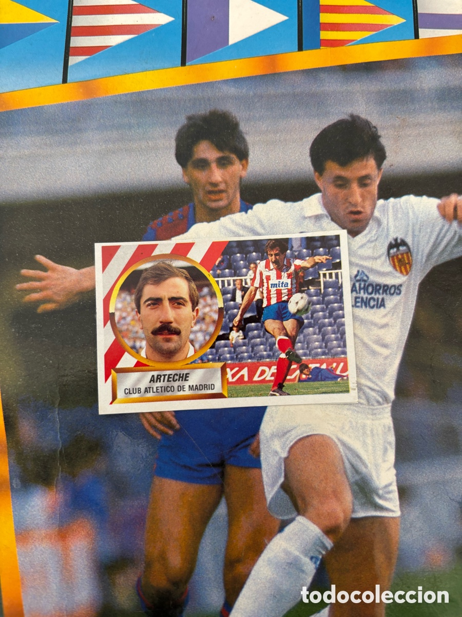 Cromos de F&uacute;tbol: ARTECHE COLOCA AT MADRID LIGA ESTE 88 89 RECORTADO 1988 1989