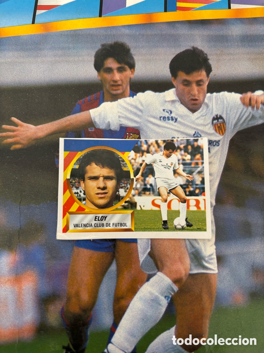 Cromos de F&uacute;tbol: ELOY VALENCIA LIGA ESTE 88 89 RECORTADO 1988 1989