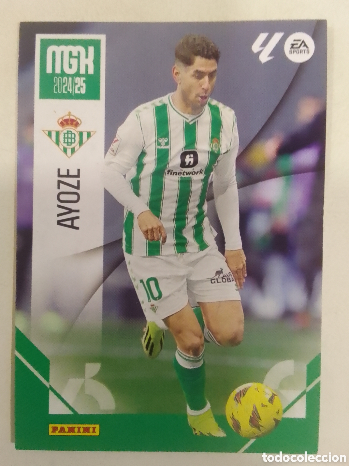 Cromos de F&uacute;tbol: Megacracks 2024/25 n&deg; 106 Ayoze &bull; Betis.