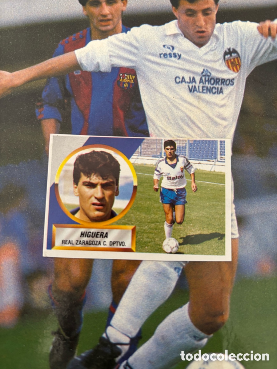Cromos de F&uacute;tbol: HIGUERA ZARAGOZA LIGA ESTE 88 89 RECORTADO 1988 1989