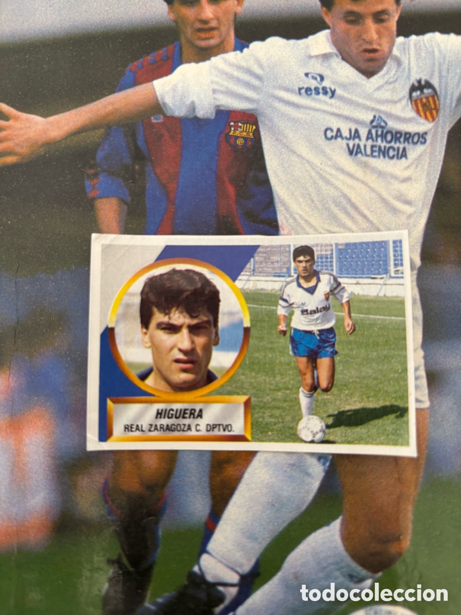 Cromos de F&uacute;tbol: HIGUERA ZARAGOZA LIGA ESTE 88 89 DESPEGADO 1988 1889