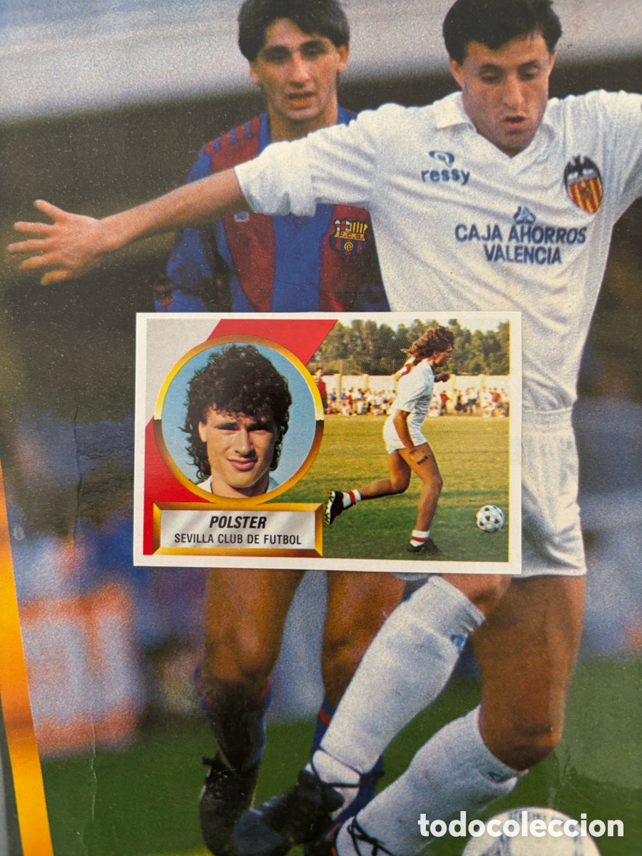 Cromos de F&uacute;tbol: POLSTER SEVILLA LIGA ESTE 88 89 RECORTADO 1988 1989