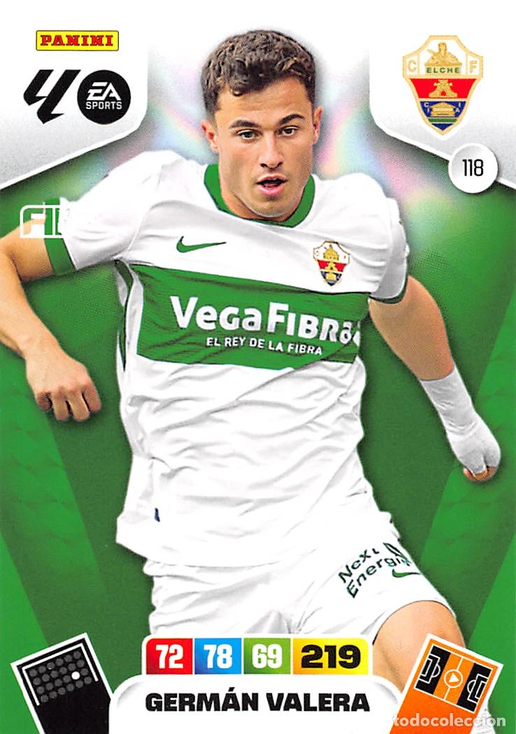 Cromos de F&uacute;tbol: PANINI ADRENALYN 25/26 2025/2026 #118 GERMAN VALERA (ELCHE C.F.)