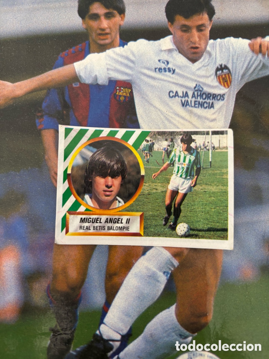 Cromos de F&uacute;tbol: MIGUEL ANGEL II COLOCA BETIS LIGA ESTE 88 89 DESPEGADO 1988 1989