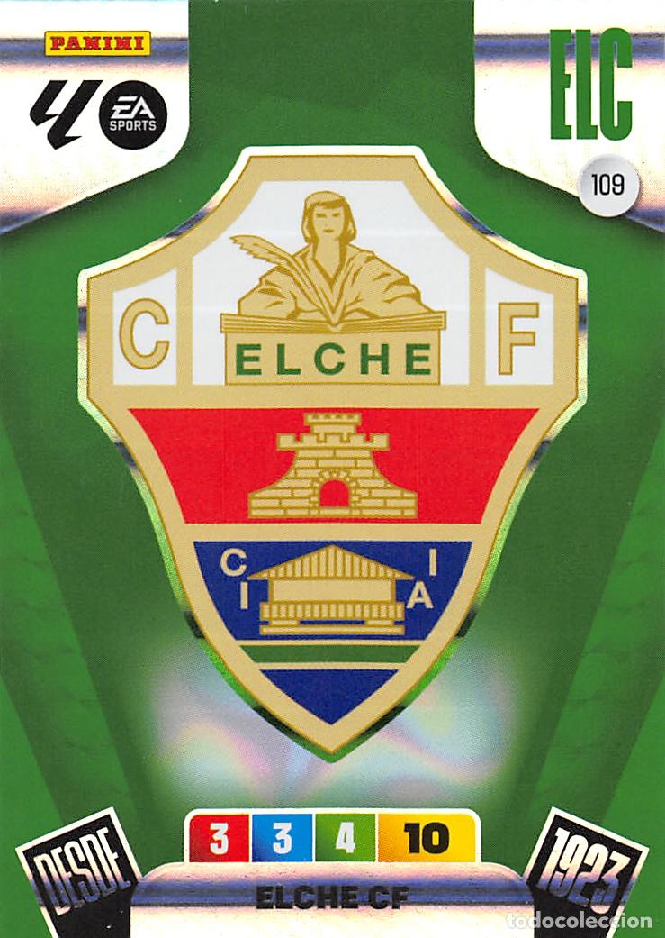 Cromos de F&uacute;tbol: PANINI ADRENALYN 25/26 2025/2026 #109 ESCUDO (ELCHE C.F.)