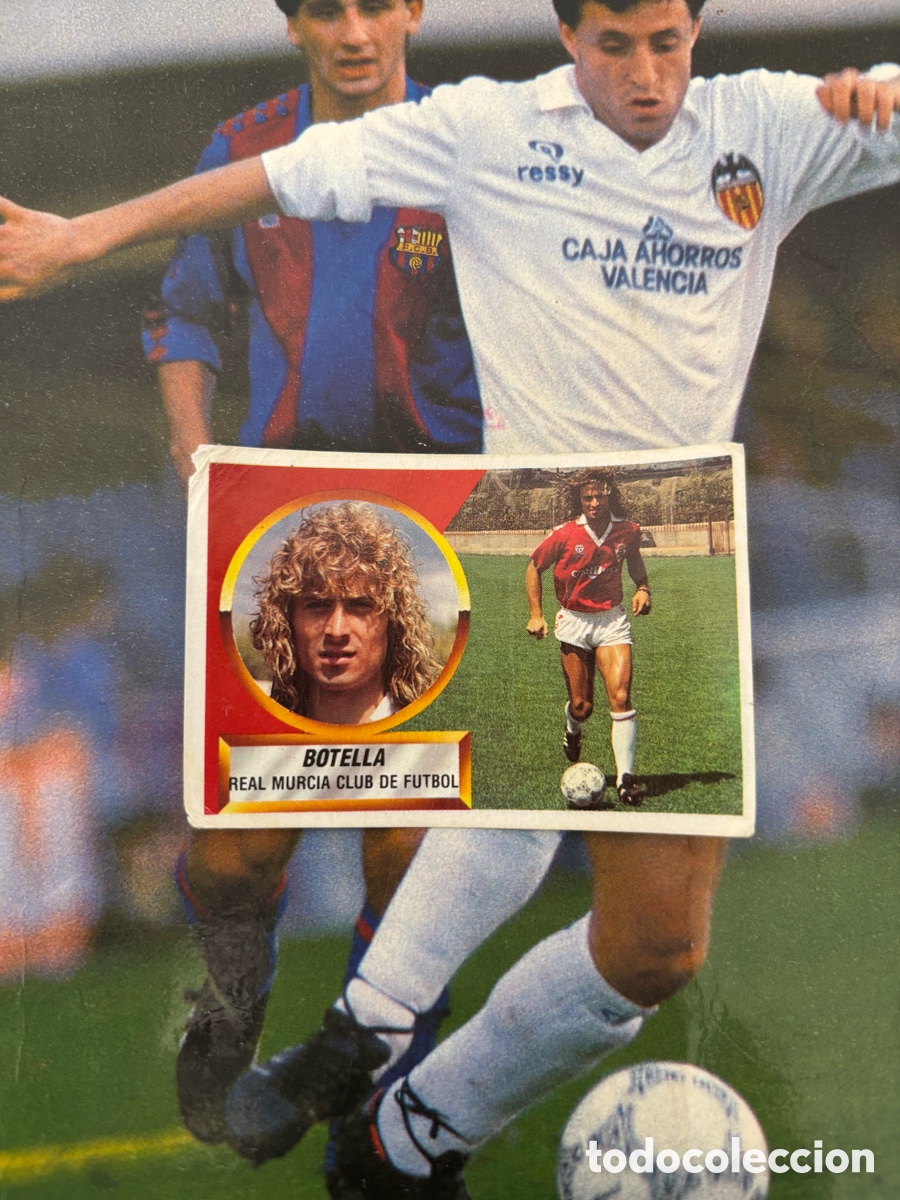Cromos de F&uacute;tbol: BOTELLA COLOCA MURCIA LIGA ESTE 88 89 DESPEGADO 1988 1989