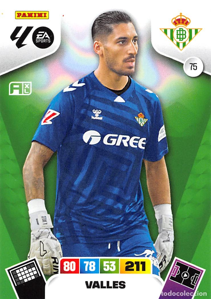 Cromos de F&uacute;tbol: PANINI ADRENALYN 25/26 2025/2026 #75 VALLES (REAL BETIS)