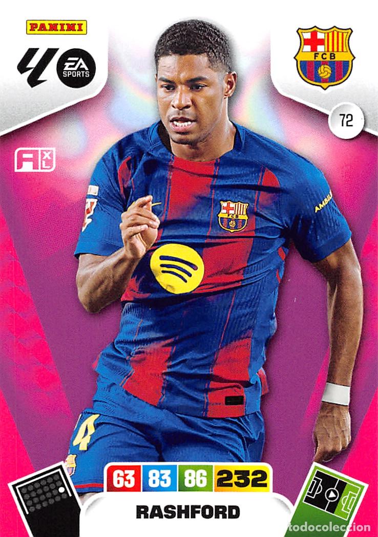 Cromos de F&uacute;tbol: PANINI ADRENALYN 25/26 2025/2026 #72 RASHFORD (F.C. BARCELONA)
