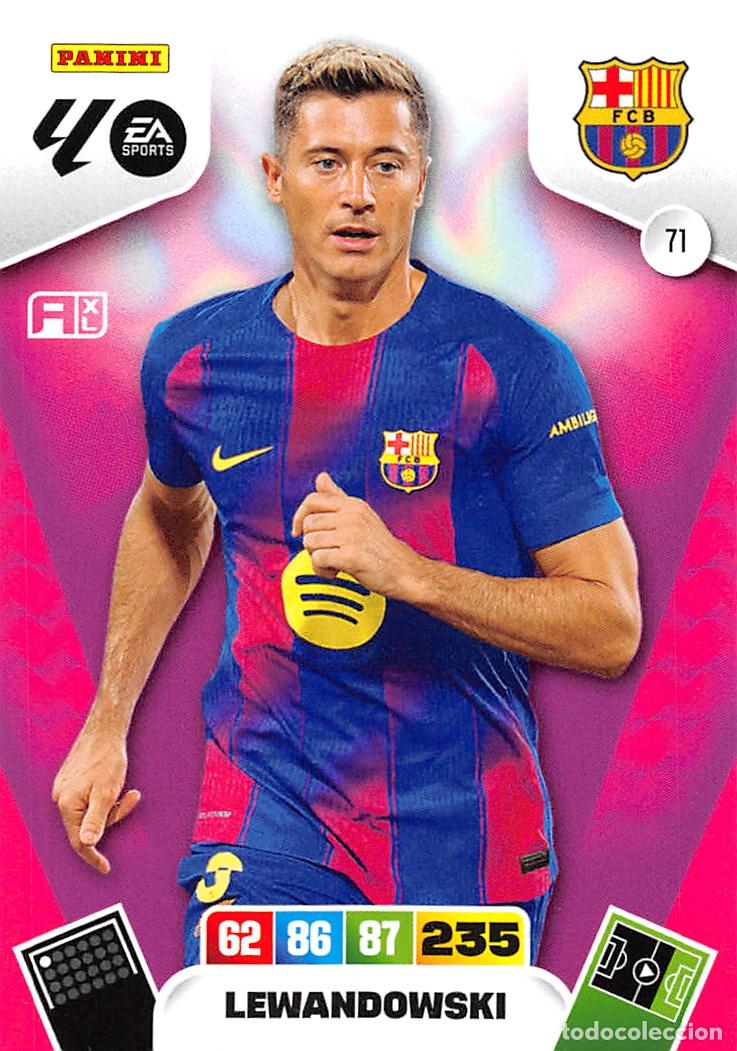 Cromos de F&uacute;tbol: PANINI ADRENALYN 25/26 2025/2026 #71 LEWANDOWSKI (F.C. BARCELONA)