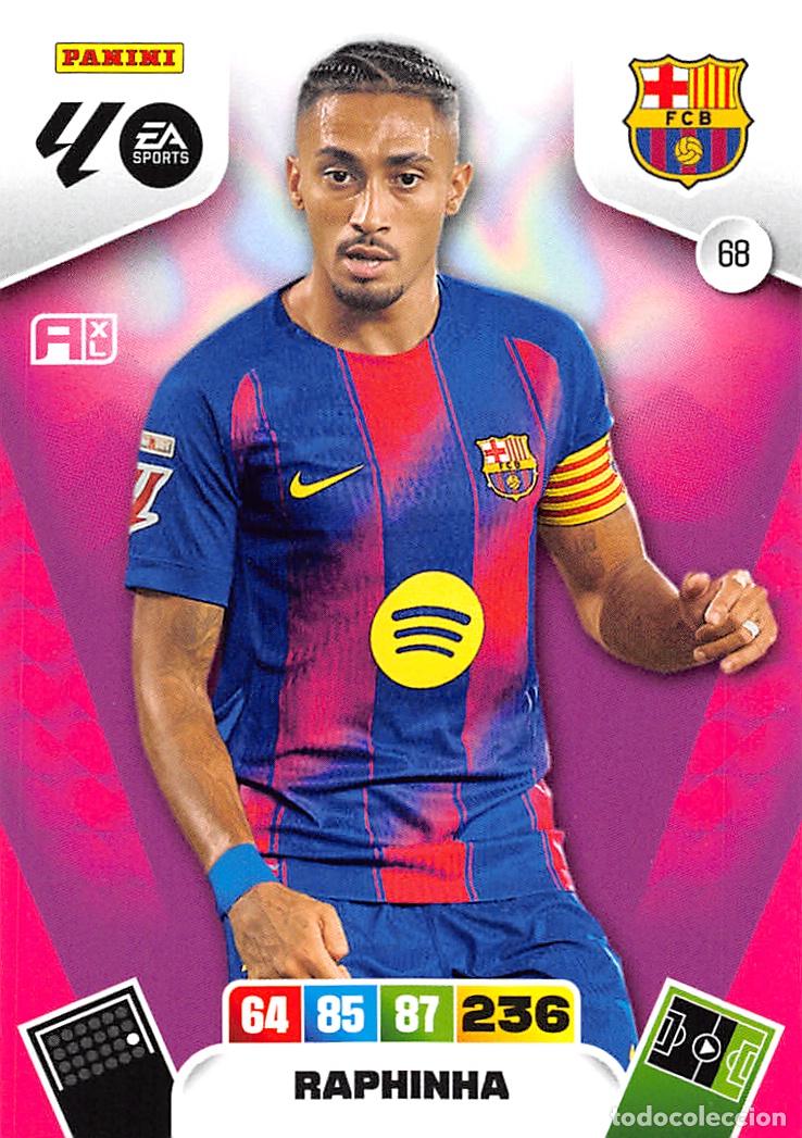 Cromos de F&uacute;tbol: PANINI ADRENALYN 25/26 2025/2026 #68 RAPHINHA (F.C. BARCELONA)