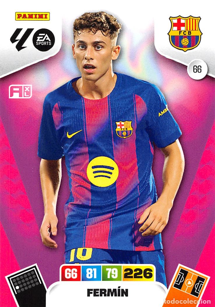 Cromos de F&uacute;tbol: PANINI ADRENALYN 25/26 2025/2026 #66 FERMIN (F.C. BARCELONA)