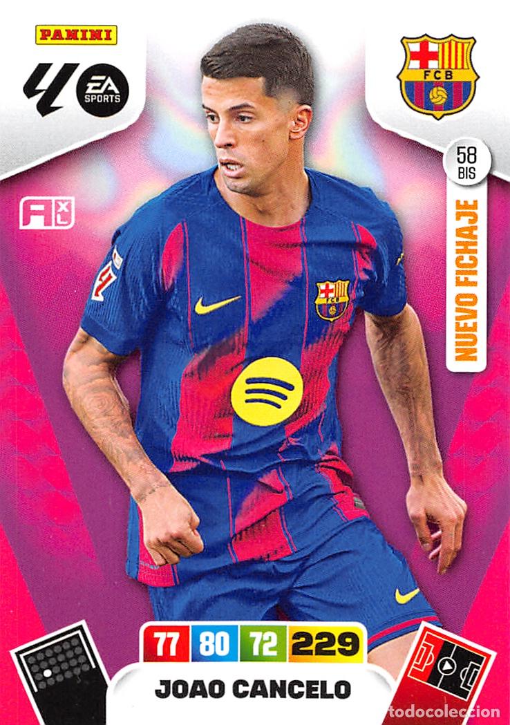 Cromos de F&uacute;tbol: PANINI ADRENALYN 25/26 2025/2026 #58 BIS JOAO CANCELO (F.C. BARCELONA)