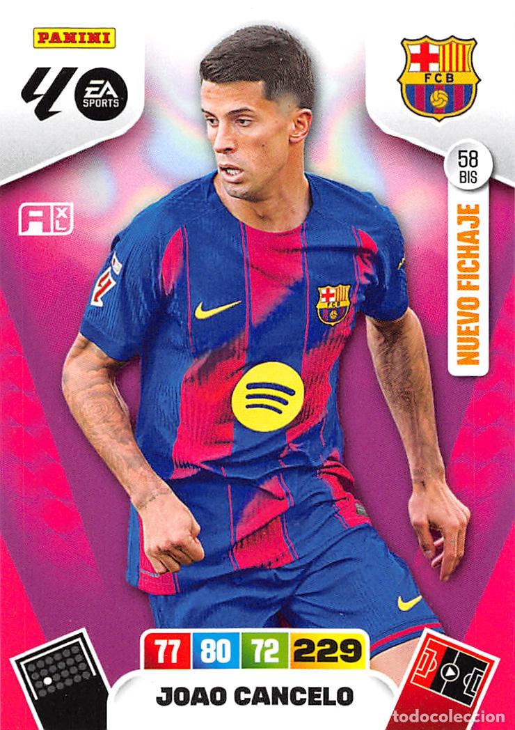 Cromos de F&uacute;tbol: PANINI ADRENALYN 25/26 2025/2026 #58 BIS JOAO CANCELO (F.C. BARCELONA)