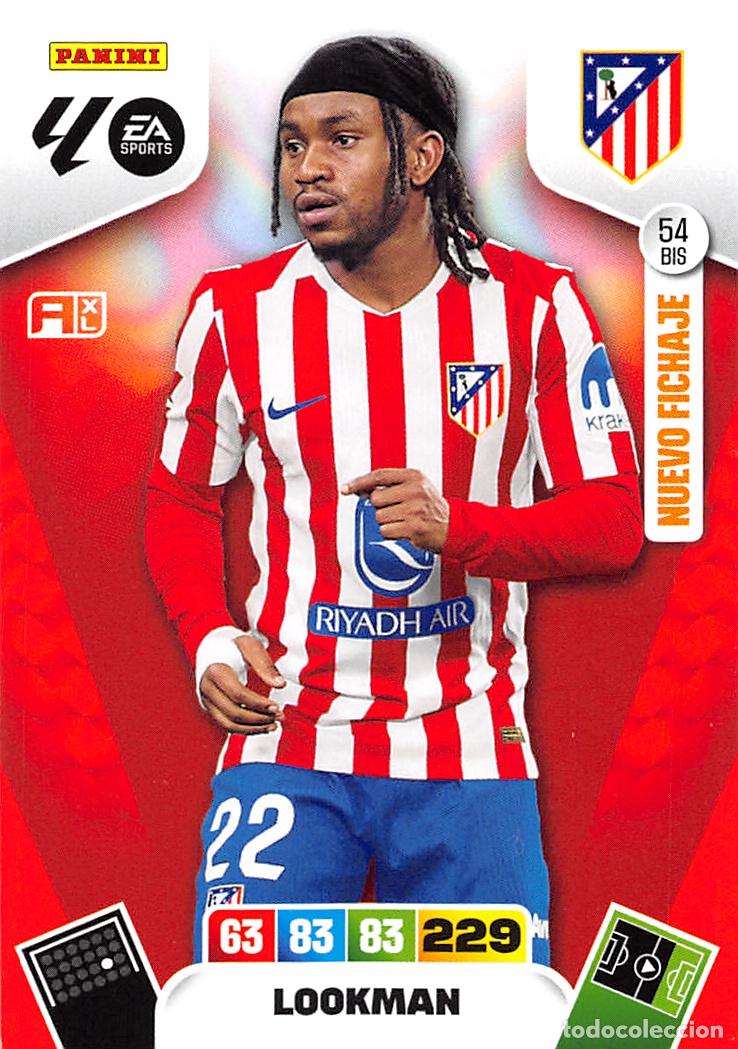 Cromos de F&uacute;tbol: PANINI ADRENALYN 25/26 2025/2026 #54 BIS LOOKMAN (ATLETICO MADRID)