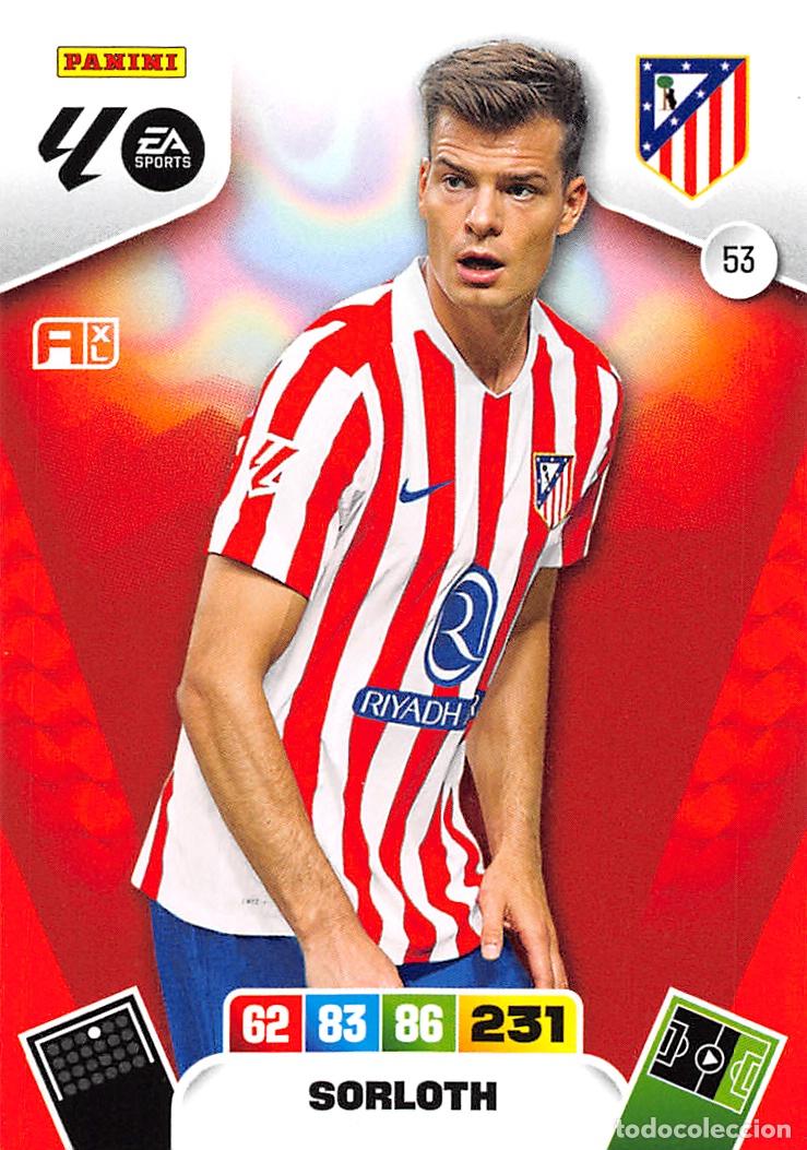 Cromos de F&uacute;tbol: PANINI ADRENALYN 25/26 2025/2026 #53 SORLOTH (ATLETICO MADRID)