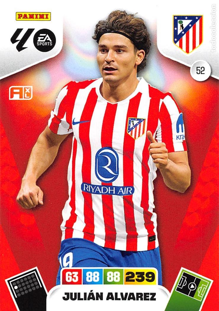 Cromos de F&uacute;tbol: PANINI ADRENALYN 25/26 2025/2026 #52 JULIAN ALVAREZ (ATLETICO MADRID)
