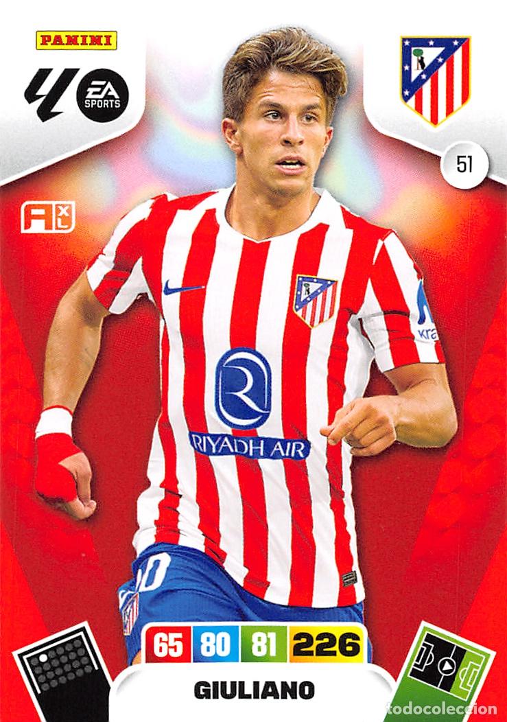 Cromos de F&uacute;tbol: PANINI ADRENALYN 25/26 2025/2026 #51 GIULIANO (ATLETICO MADRID)