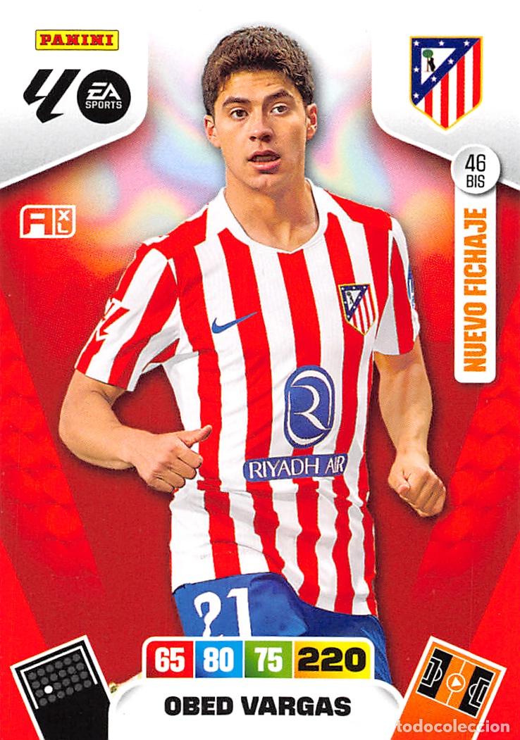 Figurine di Calcio: PANINI ADRENALYN 25/26 2025/2026 #46 BIS OBED VARGAS (ATLETICO MADRID)