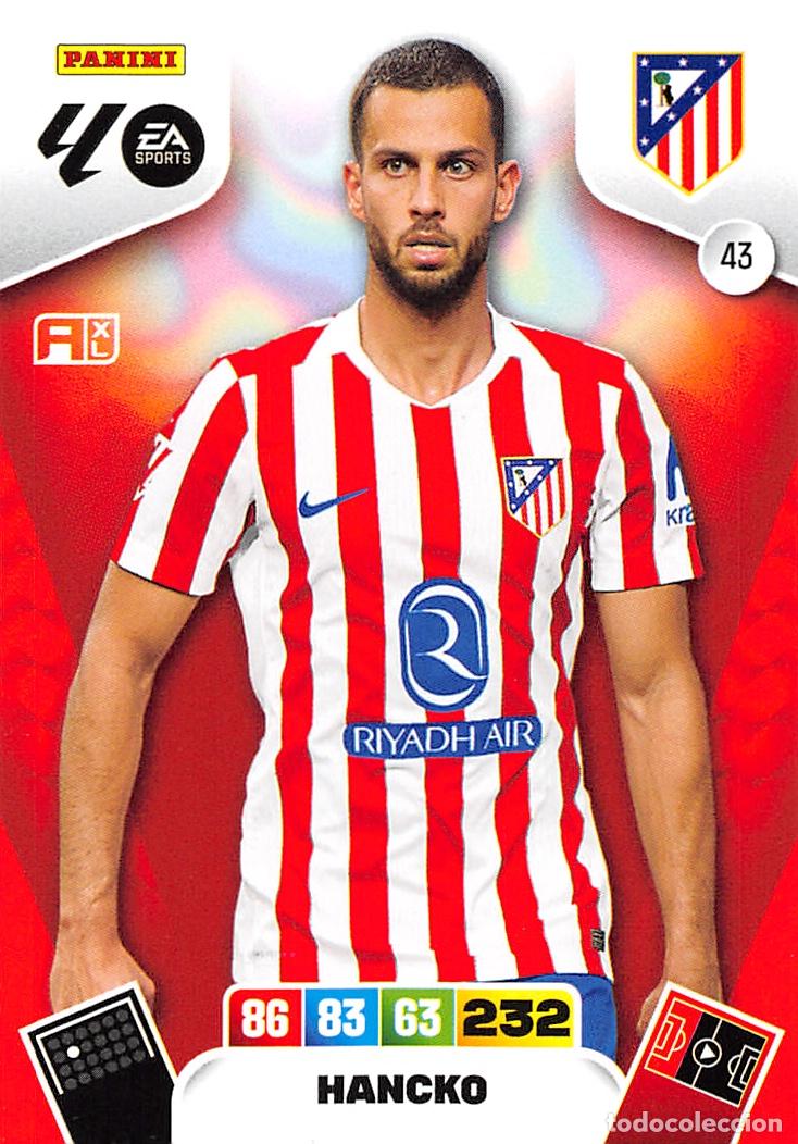 Cartes &agrave; collectionner de Football: PANINI ADRENALYN 25/26 2025/2026 #43 HANCKO (ATLETICO MADRID)