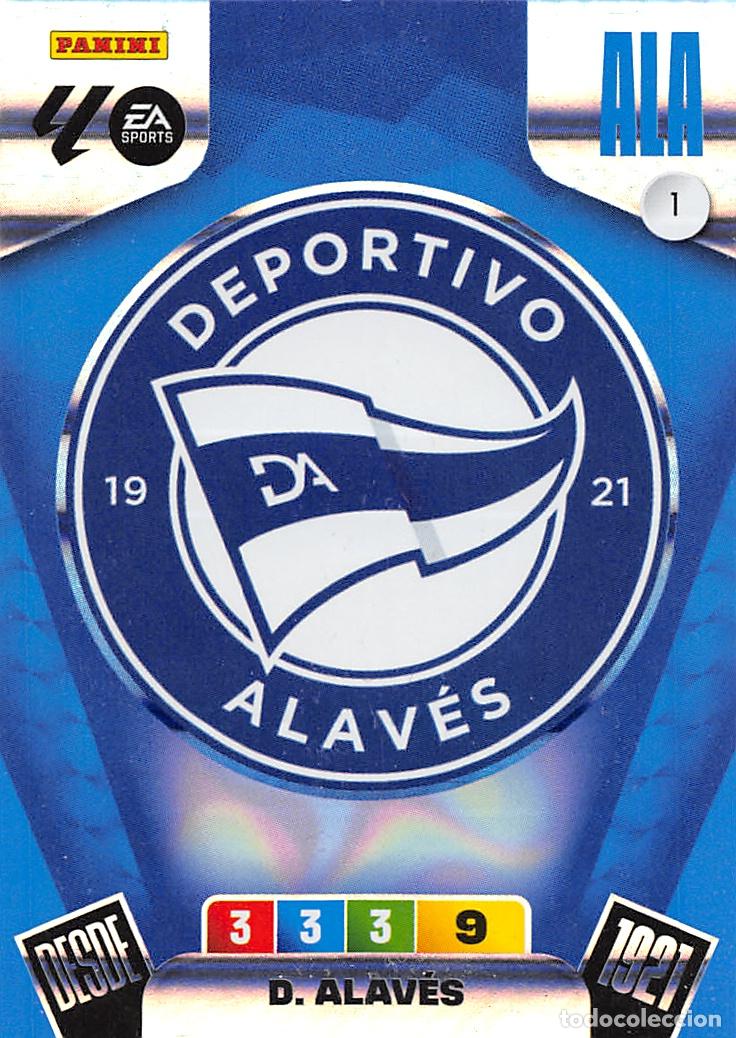 Cromos de F&uacute;tbol: PANINI ADRENALYN 25/26 2025/2026 #1 ESCUDO (DEPORTIVO ALAVES)