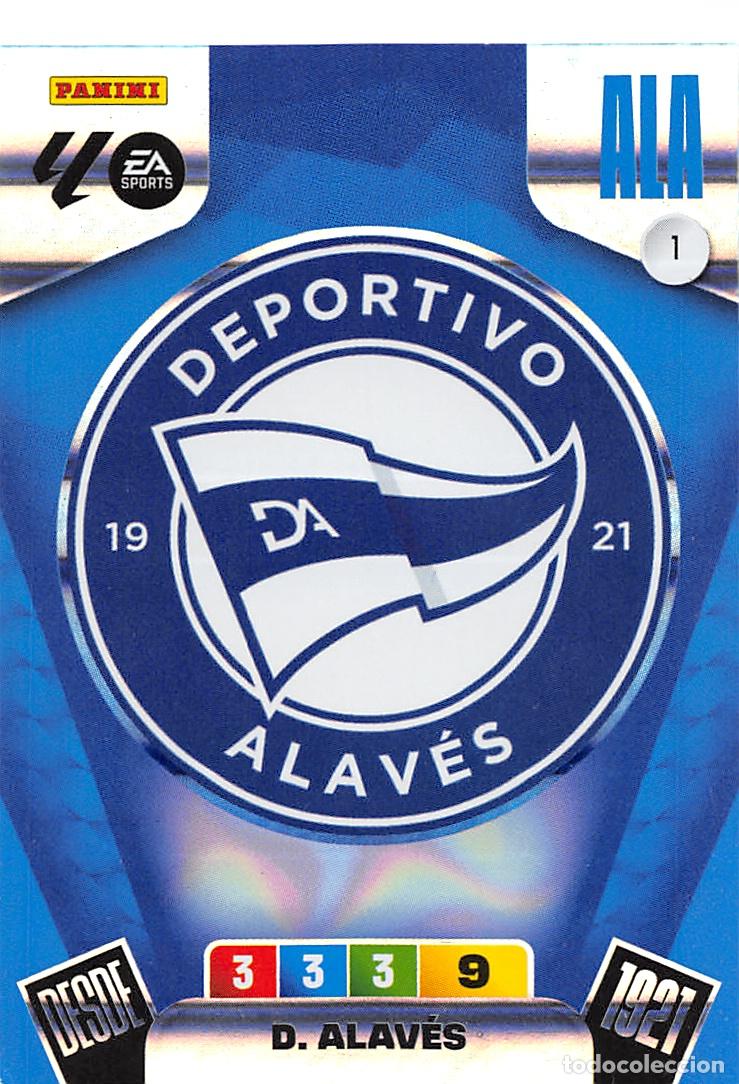 Cromos de F&uacute;tbol: PANINI ADRENALYN 25/26 2025/2026 #1 ESCUDO (DEPORTIVO ALAVES)
