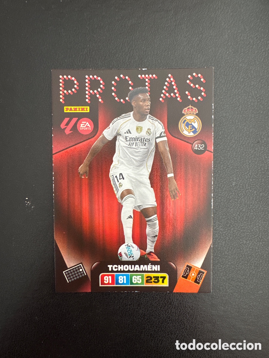 Cromos de F&uacute;tbol: TCHOUAMENI PROTAS NUMERO 432 ADRENALYN 205 2026
