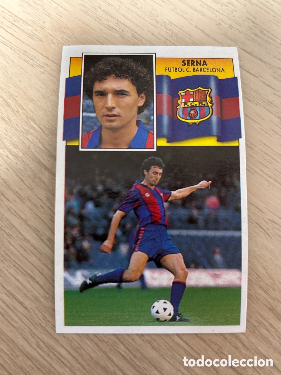 Cromos de F&uacute;tbol: SERNA BARCELONA LIGA ESTE 1990 1991 90 91 NUNCA PEGADO SIN PEGAR