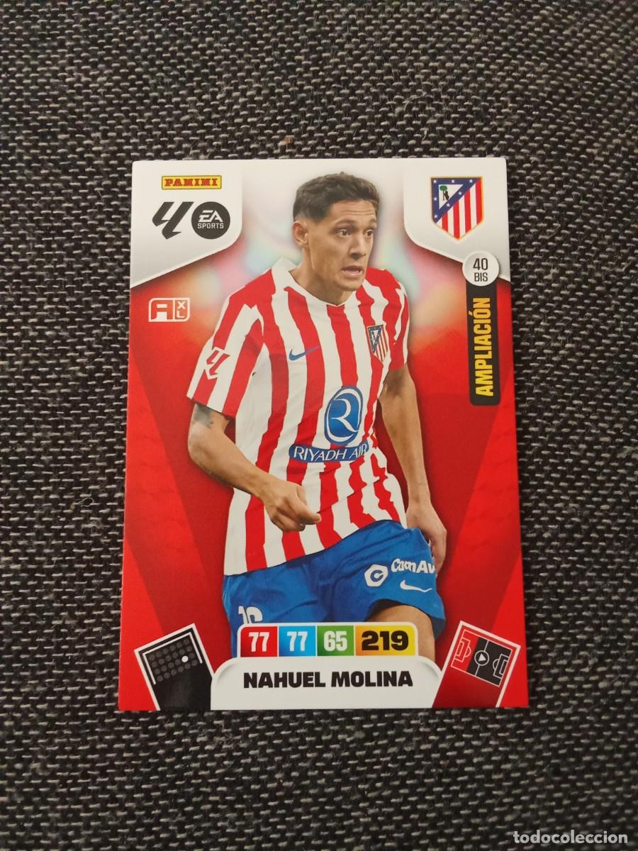 Cromos de F&uacute;tbol: 40 bis nahuel Molina Atletico de Madrid ampliaci&oacute;n ADRENALYN 2025-26