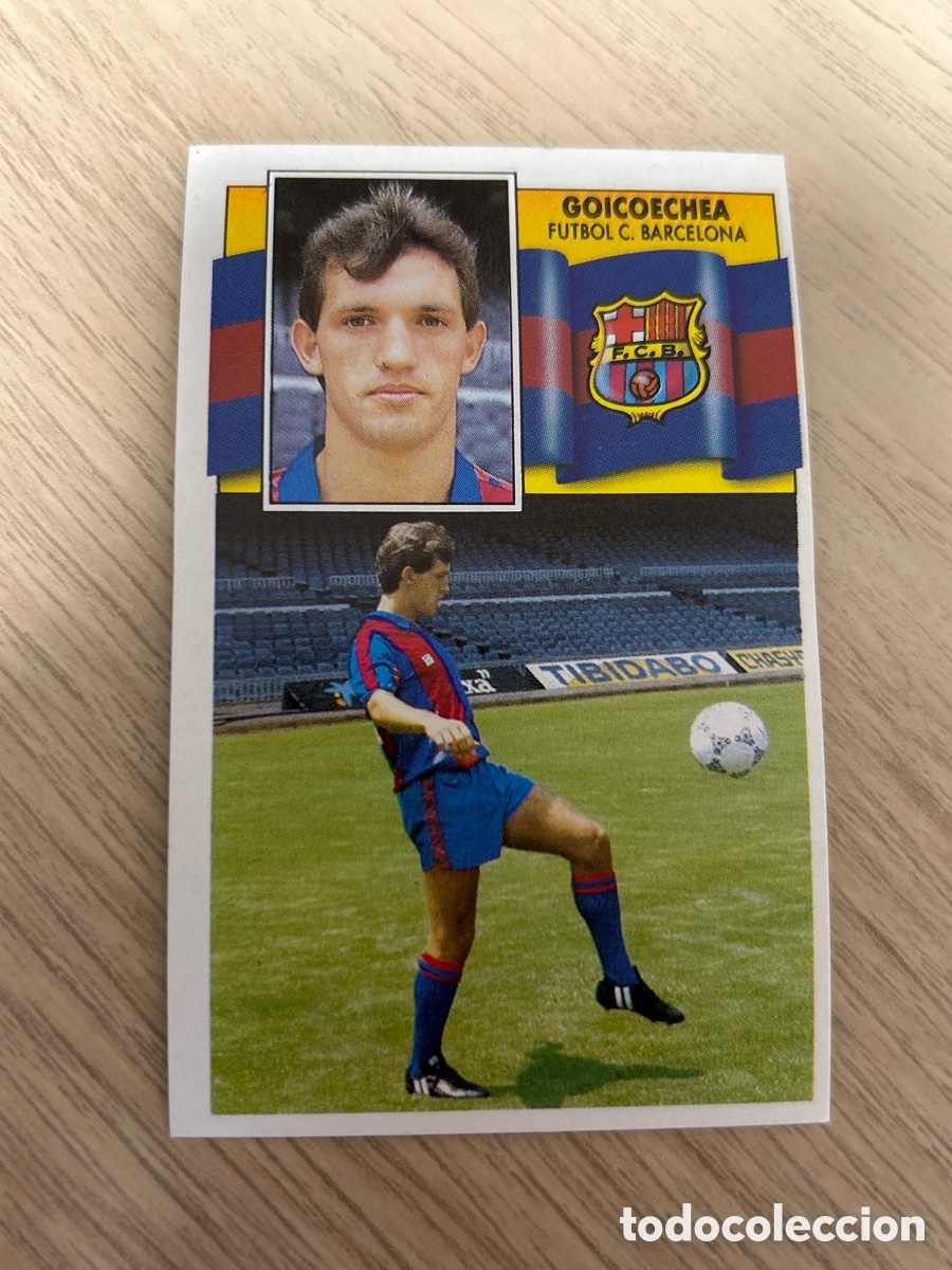 Cromos de F&uacute;tbol: GOICOECHEA BARCELONA LIGA ESTE 1990 1991 90 91 NUNCA PEGADO SIN PEGAR