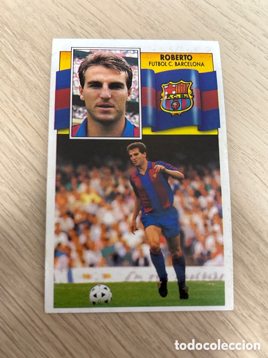 Cartes &agrave; collectionner de Football: ROBERTO BAJA BARCELONA LIGA ESTE 1990 1991 90 91 NUNCA PEGADO SIN PEGAR
