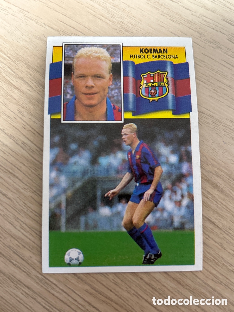 Cromos de F&uacute;tbol: KOEMAN BARCELONA LIGA ESTE 1990 1991 90 91 NUNCA PEGADO SIN PEGAR
