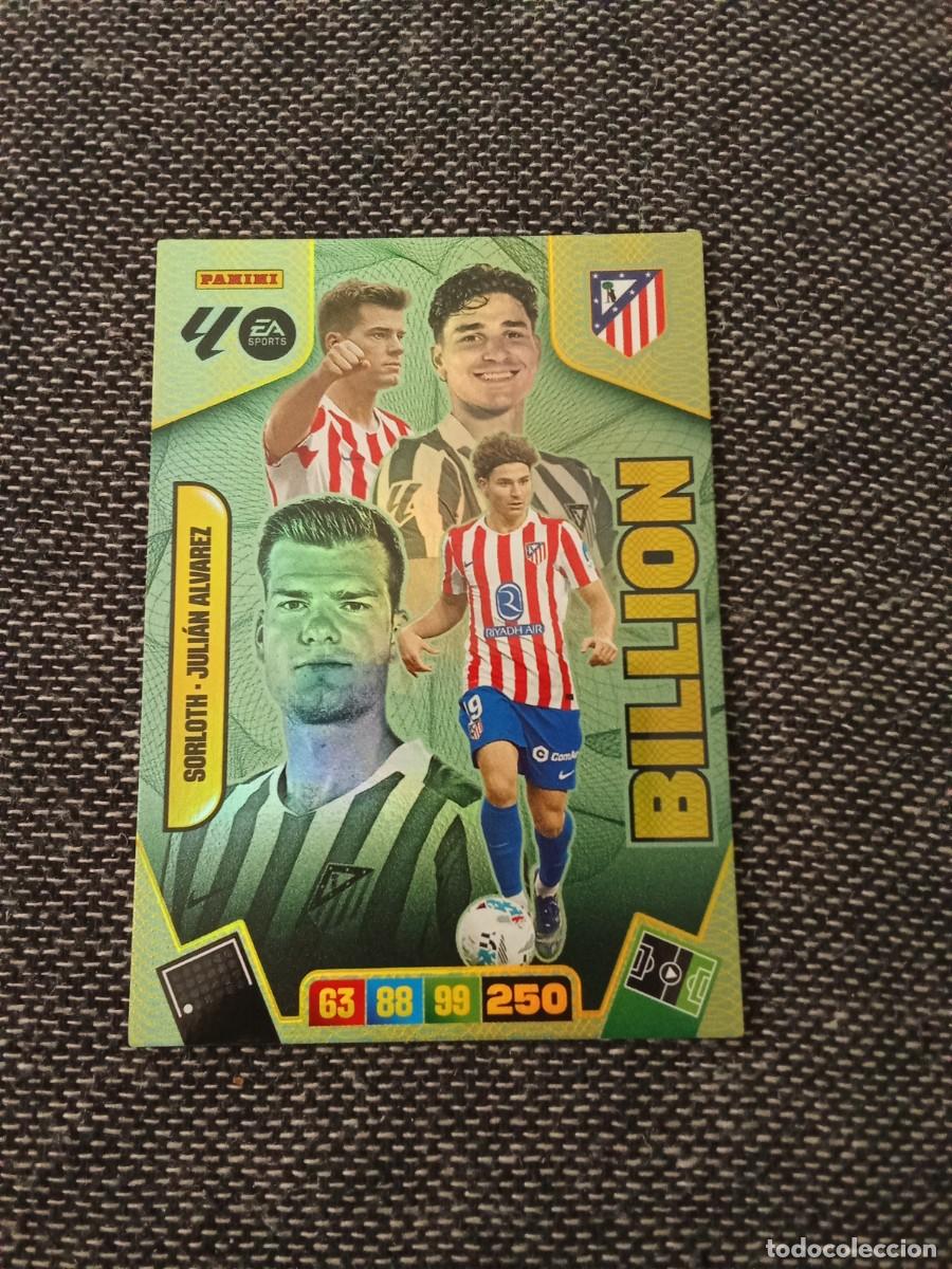Cromos de F&uacute;tbol: Bilion sorloth - Juli&aacute;n &Aacute;lvarez atl&eacute;tico de Madrid ADRENALYN 2025-26
