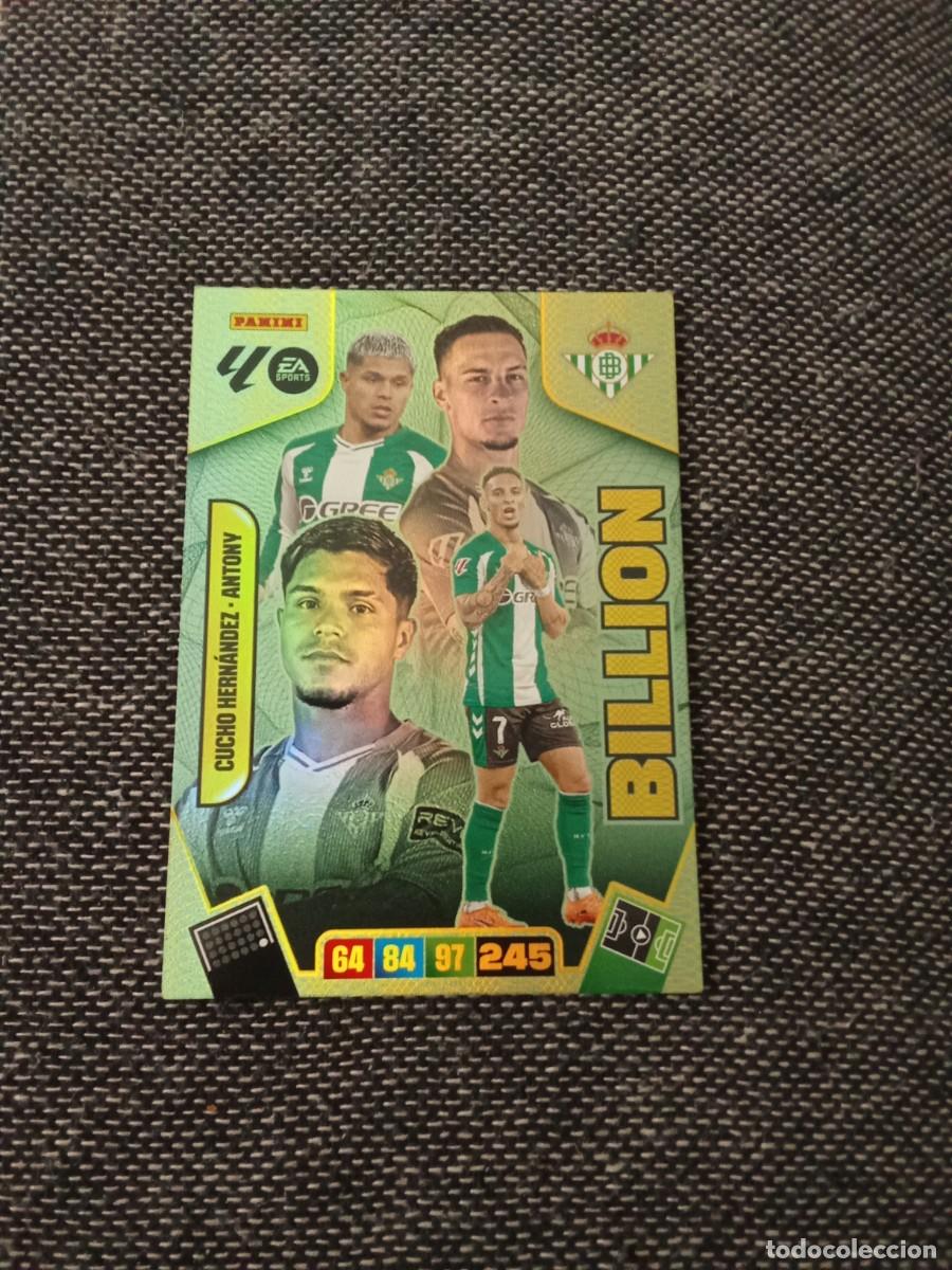 Cromos de F&uacute;tbol: Bilion cucho Hern&aacute;ndez - Antony Betis ADRENALYN 2025-26