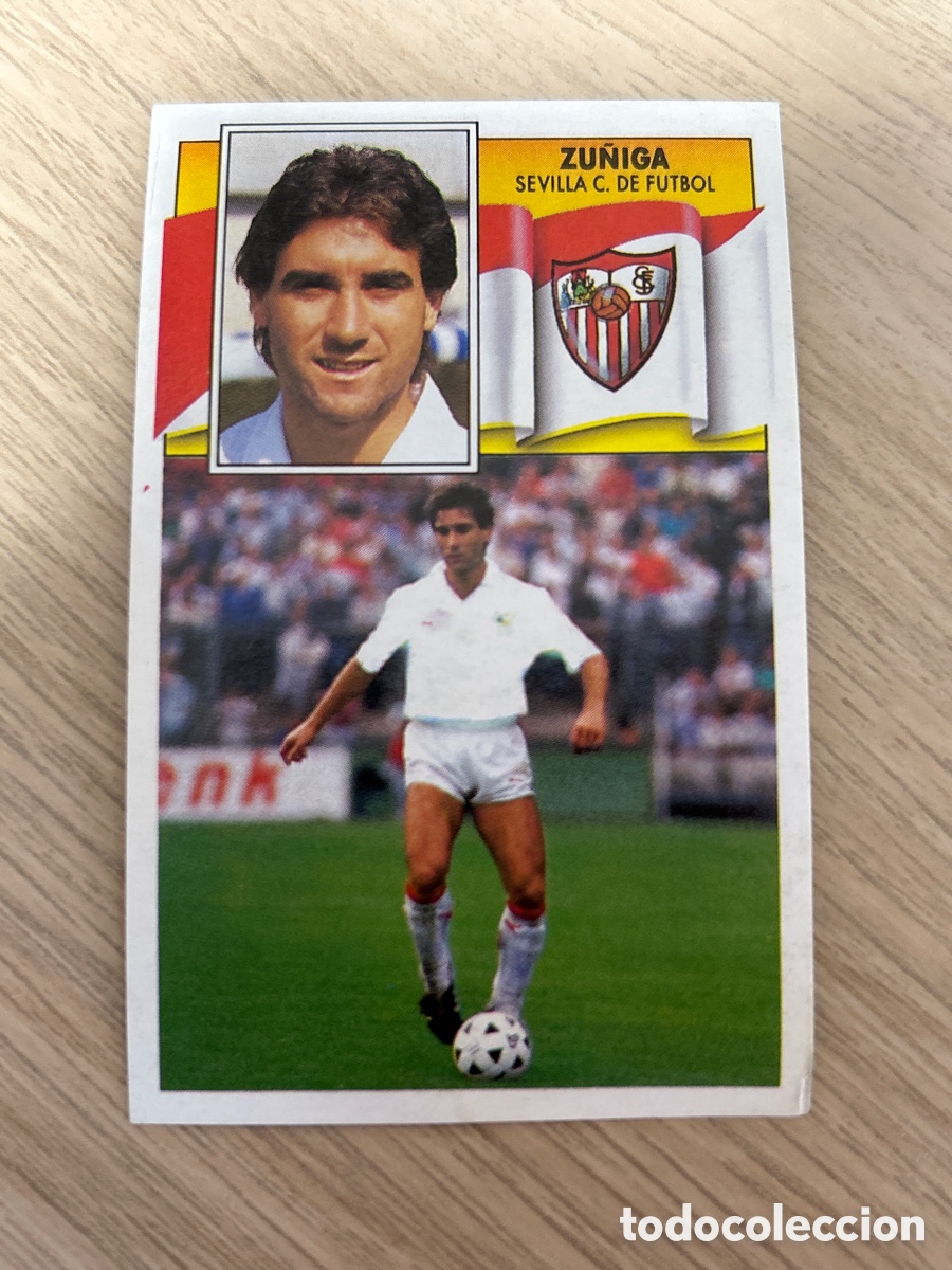 Cromos de F&uacute;tbol: ZU&Ntilde;IGA SEVILLA COLOCA LIGA ESTE 1990 1991 90 91 NUNCA PEGADO SIN PEGAR