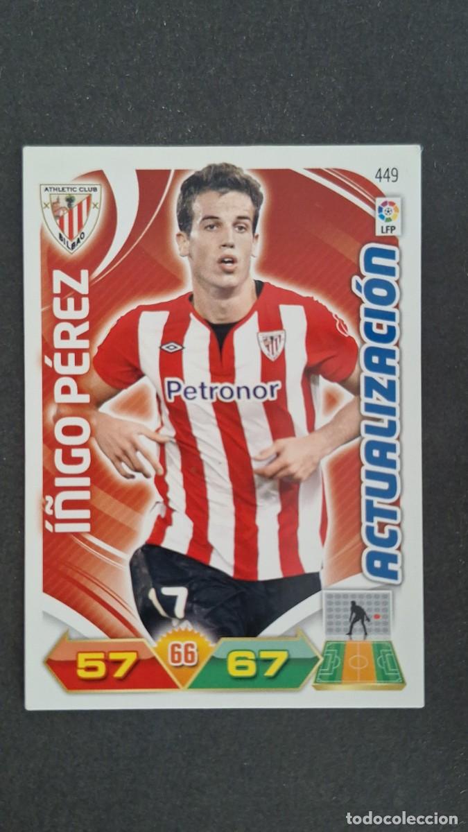 Cromos de F&uacute;tbol: L2 I&Ntilde;IGO PEREZ ATHLETIC CLUB DE BILBAO 449 ACTUALIZACION PANINI ADRENALYN XL LIGA 2011/2012 11 12