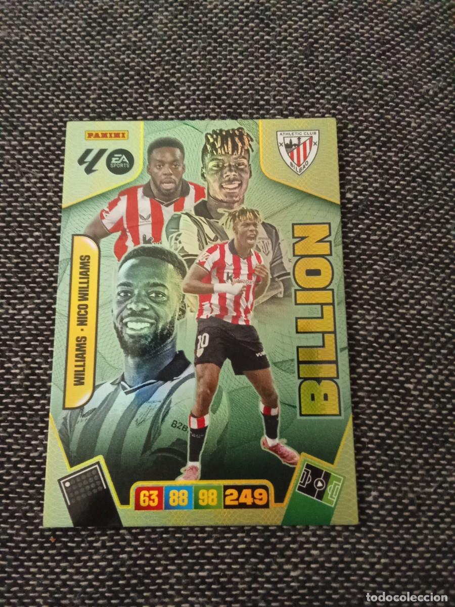 Cromos de F&uacute;tbol: Bilion Williams - Nico Williams Athletic club ADRENALYN 2025-26