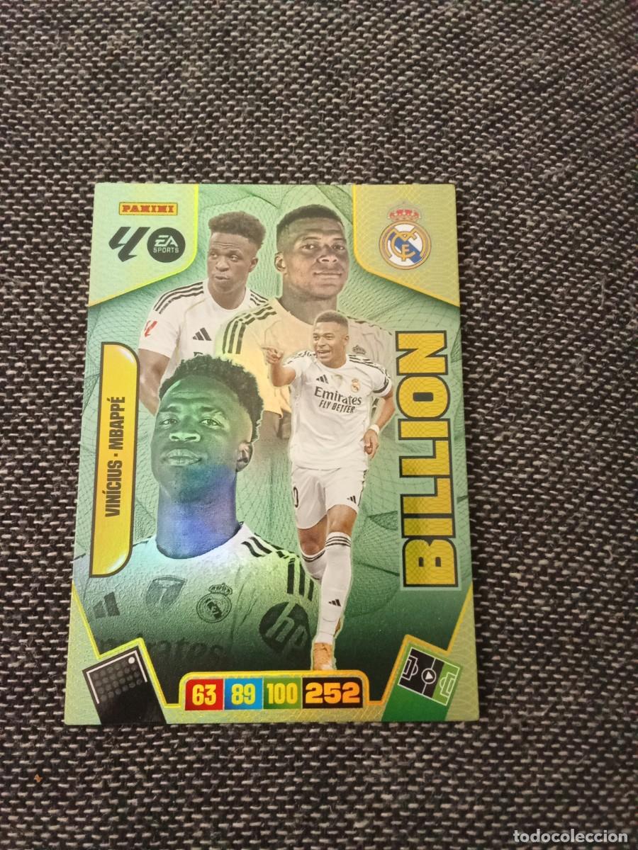 Cromos de F&uacute;tbol: Bilion vinicius - mbappe real Madrid ADRENALYN 2025-26