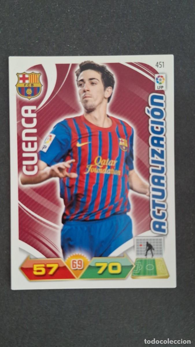 Cromos de F&uacute;tbol: L2 CUENCA F. C. BARCELONA 451 ACTUALIZACION PANINI ADRENALYN XL LIGA 2011/2012 11 12