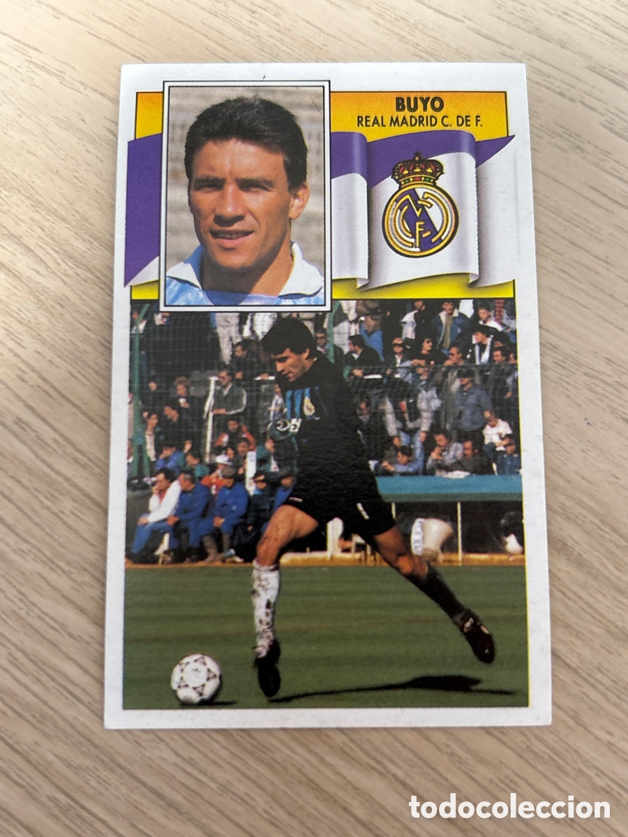 Cromos de F&uacute;tbol: BUYO REAL MADRID LIGA ESTE 1990 1991 90 91 NUNCA PEGADO SIN PEGAR