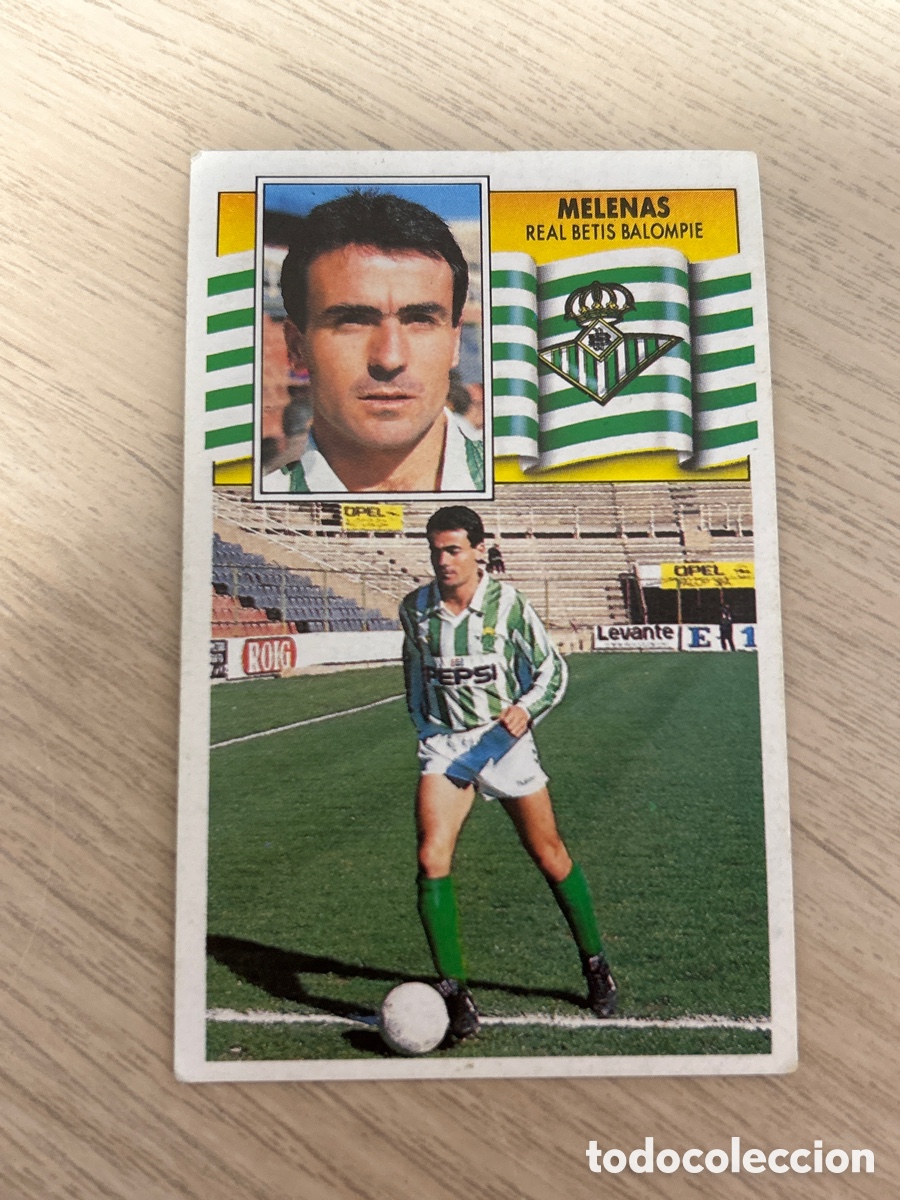 Cromos de F&uacute;tbol: MELENAS BETIS BAJA LIGA ESTE 1990 1991 90 91 NUNCA PEGADO SIN PEGAR