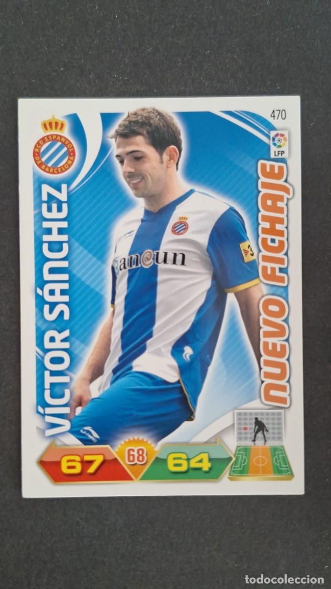 Cromos de F&uacute;tbol: L2 VICTOR SANCHEZ R. C. D. ESPA&Ntilde;OL 470 NUEVO FICHAJE PANINI ADRENALYN XL LIGA 2011/2012 11 12