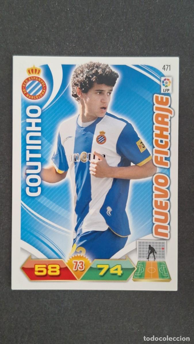 Cromos de F&uacute;tbol: L2 COUTINHO R. C. D. ESPA&Ntilde;OL 471 NUEVO FICHAJE PANINI ADRENALYN XL LIGA 2011/2012 11 12