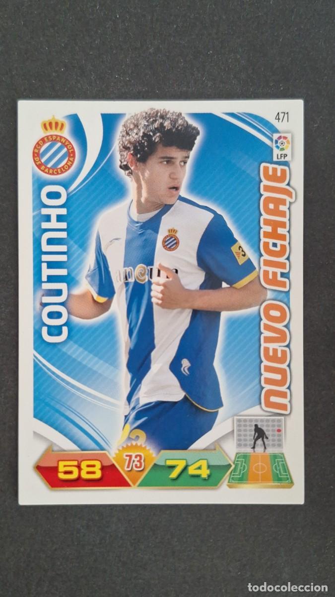 Cromos de F&uacute;tbol: L2 COUTINHO R. C. D. ESPA&Ntilde;OL 471 NUEVO FICHAJE PANINI ADRENALYN XL LIGA 2011/2012 11 12