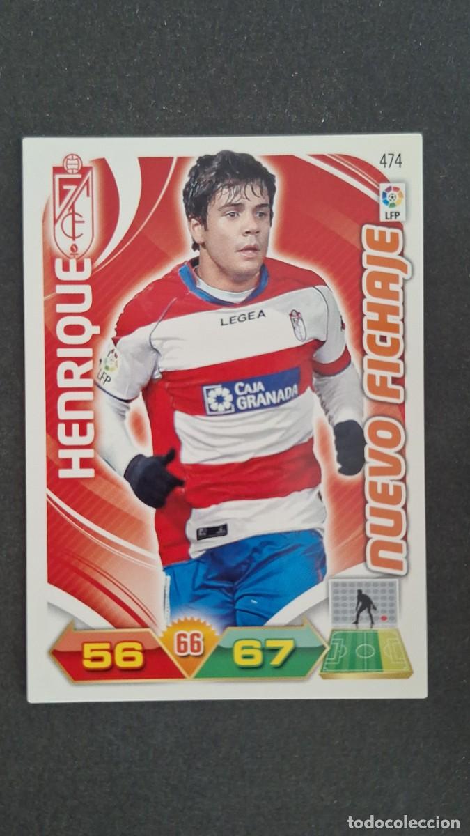Cromos de F&uacute;tbol: L2 HENRIQUE GRANADA C. F. 474 NUEVO FICHAJE PANINI ADRENALYN XL LIGA 2011/2012 11 12