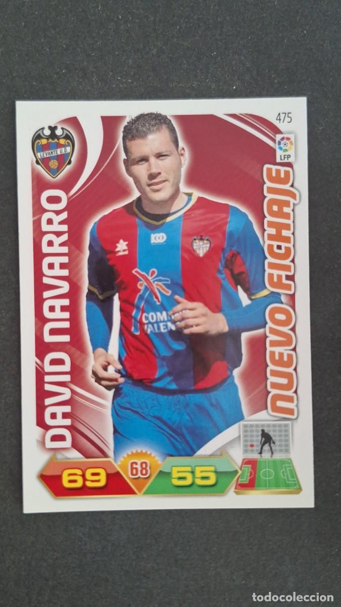 Cromos de F&uacute;tbol: L2 DAVID NAVARRO LEVANTE U. D. 475 NUEVO FICHAJE PANINI ADRENALYN XL LIGA 2011/2012 11 12