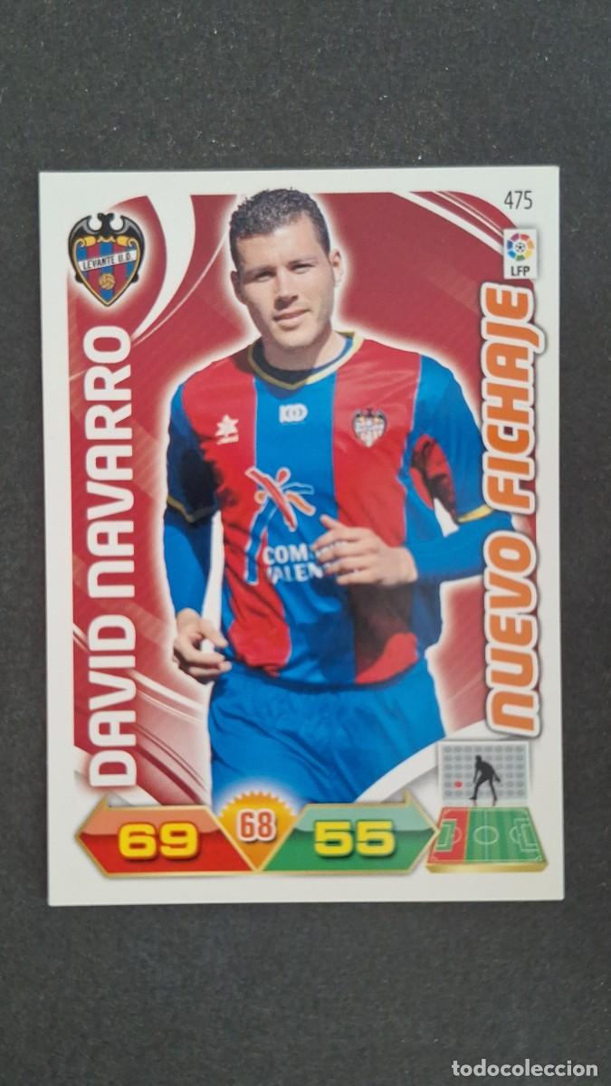 Cromos de F&uacute;tbol: L2 DAVID NAVARRO LEVANTE U. D. 475 NUEVO FICHAJE PANINI ADRENALYN XL LIGA 2011/2012 11 12