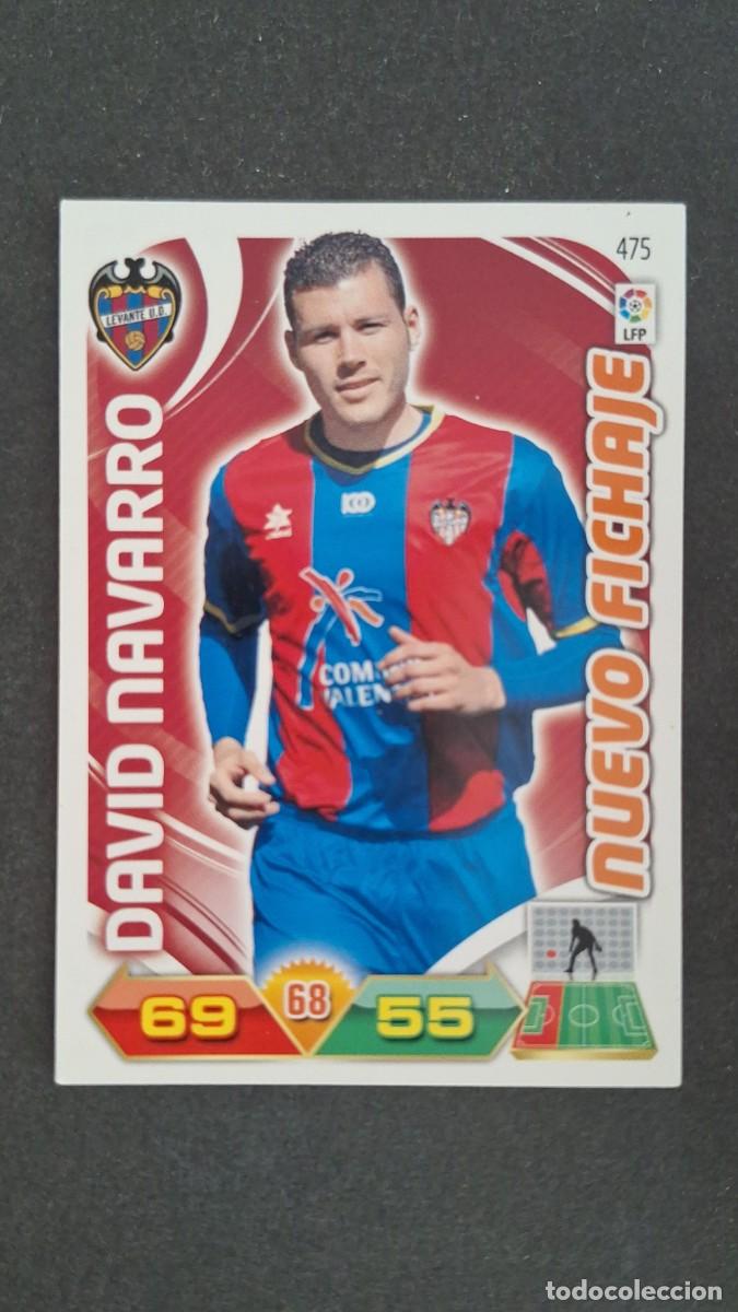 Cromos de F&uacute;tbol: L2 DAVID NAVARRO LEVANTE U. D. 475 NUEVO FICHAJE PANINI ADRENALYN XL LIGA 2011/2012 11 12