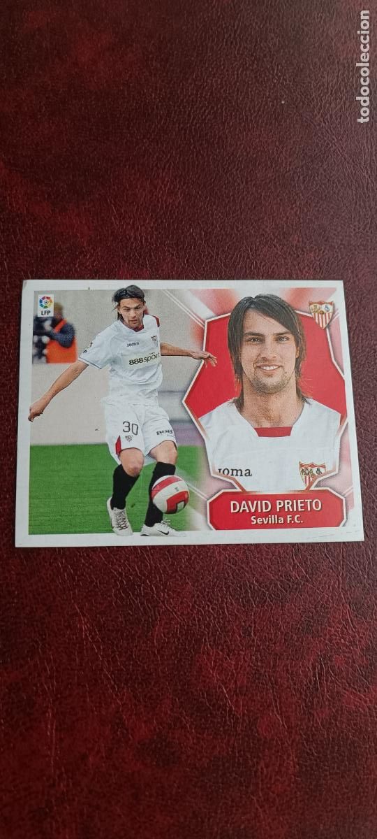 Cromos de F&uacute;tbol: ED. ESTE 08-09 COLOCA DAVID PRIETO (SEVILLA) SIN PEGAR