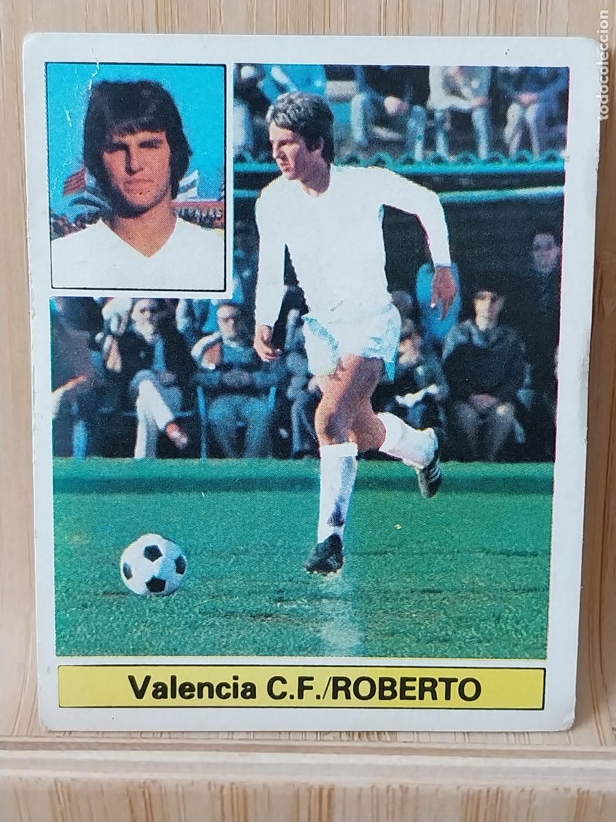 Football Stickers: ROBERTO VALENCIA ED ESTE LIGA 1981 81 82 CROMO SIN PEGAR NUNCA