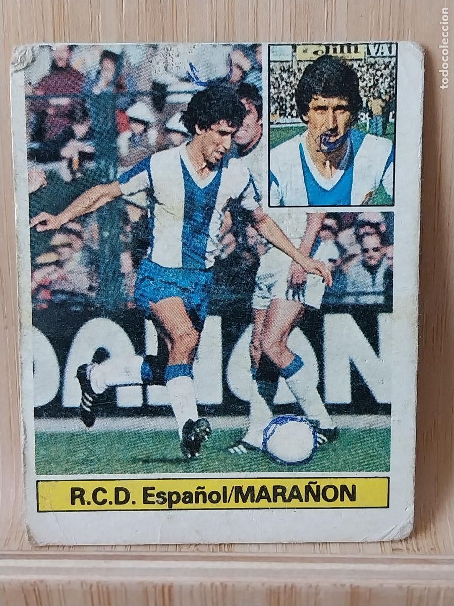 Football Stickers: MARA&Ntilde;ON R C D ESPA&Ntilde;OL ED ESTE LIGA 1981 81 82 CROMO SIN PEGAR NUNCA